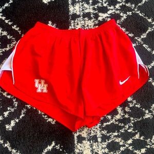 Nike University of Houston Team issued running shorts.